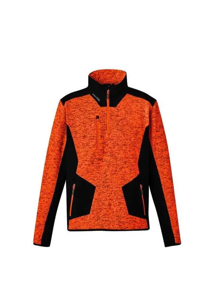 Unisex Streetworx Reinforced 1/4 Zip Pullover ZT380 Work Wear Syzmik XXS Orange/ Black